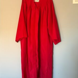 Men's Red Graduation Gown